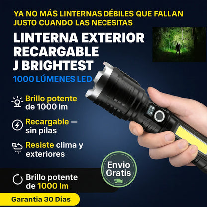 Linterna Exterior 1000 Lúmenes LED